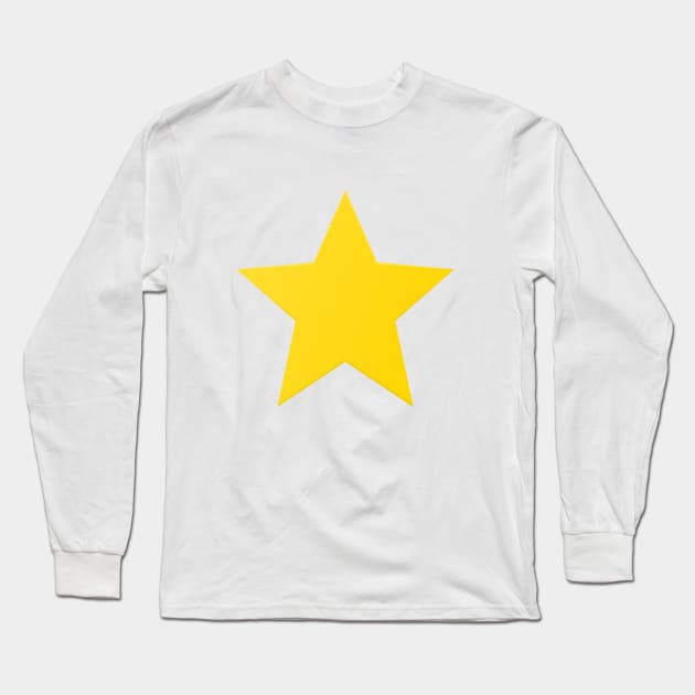 Yellow Star, Shiny Star Long Sleeve T-Shirt by NooHringShop